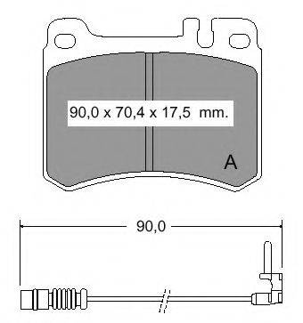 Комплект тормозных колодок, дисковый тормоз VEMA 834830