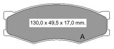 Комплект тормозных колодок, дисковый тормоз VEMA 835141