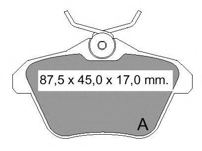 VEMA 836200 Комплект тормозных колодок, дисковый тормоз