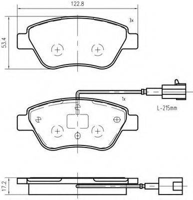 Комплект тормозных колодок, дисковый тормоз VEMA K401701