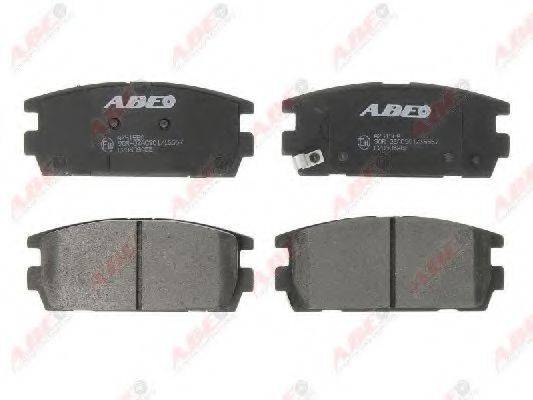 ABE C20506ABE Комплект тормозных колодок, дисковый тормоз