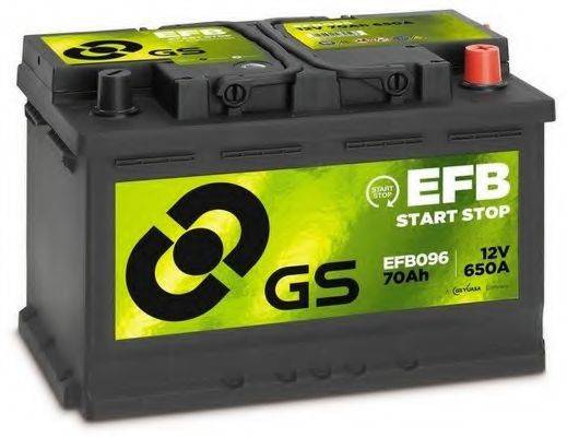 Стартерная аккумуляторная батарея GS EFB096