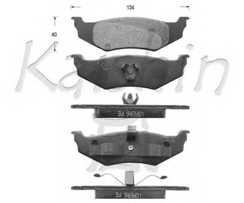 Комплект тормозных колодок, дисковый тормоз KAISHIN D10046