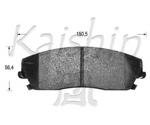 KAISHIN D10126 Комплект тормозных колодок, дисковый тормоз