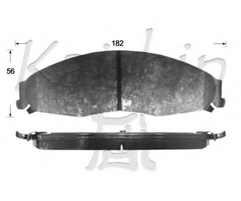 KAISHIN D10136 Комплект тормозных колодок, дисковый тормоз