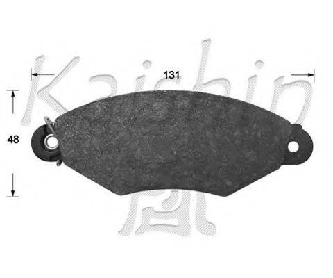 KAISHIN D10167 Комплект тормозных колодок, дисковый тормоз
