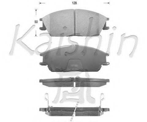 Комплект тормозных колодок, дисковый тормоз KAISHIN FK11091