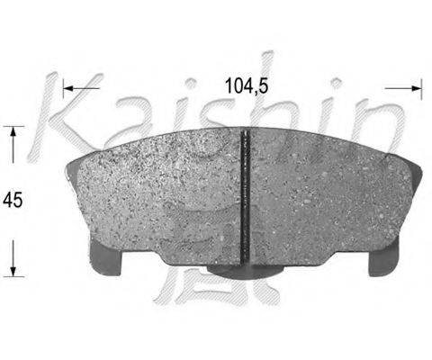 Комплект тормозных колодок, дисковый тормоз KAISHIN FK0026