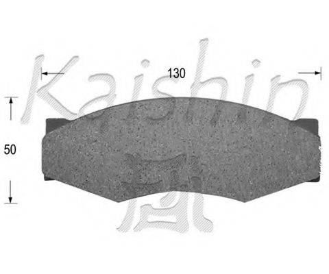 KAISHIN FK1025 Комплект тормозных колодок, дисковый тормоз