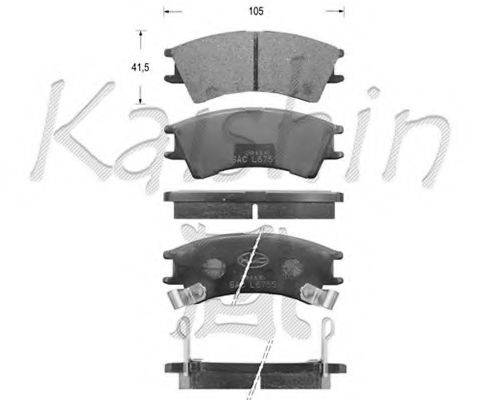 Комплект тормозных колодок, дисковый тормоз KAISHIN FK11109