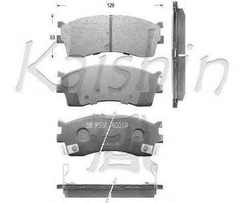 KAISHIN FK11126 Комплект тормозных колодок, дисковый тормоз
