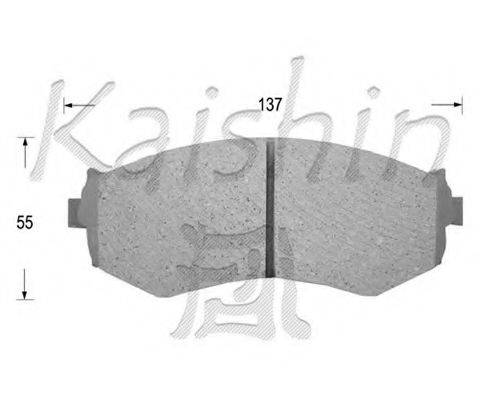KAISHIN FK1154 Комплект тормозных колодок, дисковый тормоз