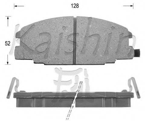 Комплект тормозных колодок, дисковый тормоз KAISHIN FK4029