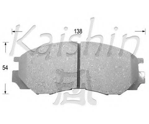 KAISHIN FK6081 Комплект тормозных колодок, дисковый тормоз