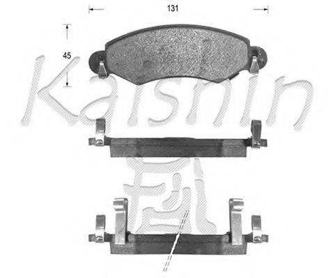 KAISHIN FK9051 Комплект тормозных колодок, дисковый тормоз