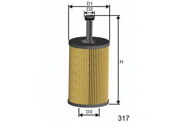 MISFAT LM559 Масляный фильтр