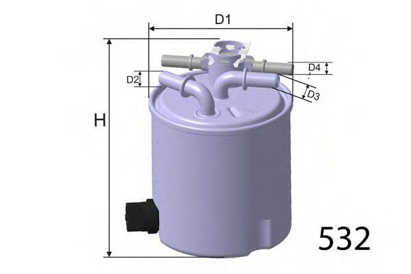 MISFAT M615 Топливный фильтр