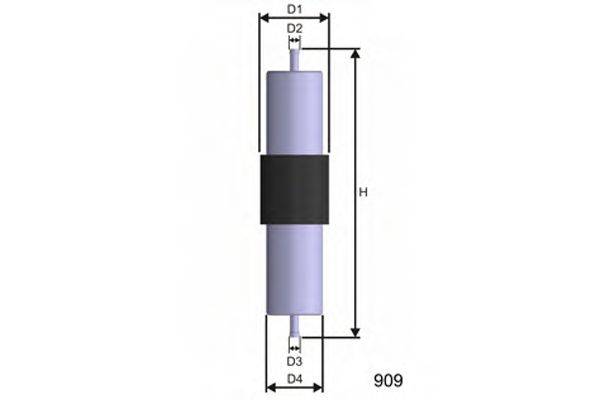 MISFAT E569 Топливный фильтр