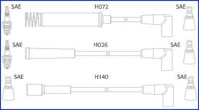 Комплект проводов зажигания HITACHI 134202