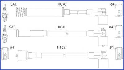 Комплект проводов зажигания HITACHI 134226