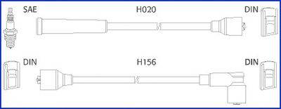 HITACHI 134227 Комплект проводов зажигания
