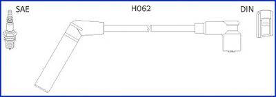 Комплект проводов зажигания HITACHI 134478
