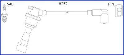 Комплект проводов зажигания HITACHI 134480