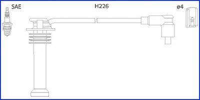 HITACHI 134672 Комплект проводов зажигания