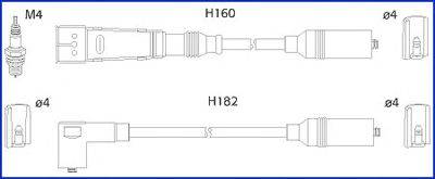 HITACHI 134706 Комплект проводов зажигания