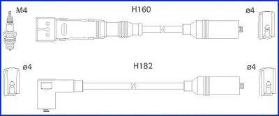 Комплект проводов зажигания HITACHI 134717
