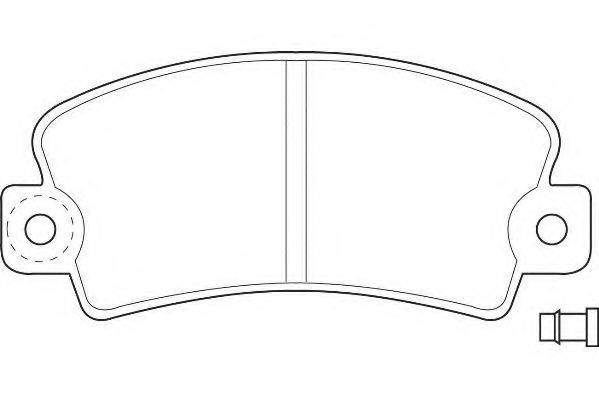 Комплект тормозных колодок, дисковый тормоз WAGNER WBP20140A