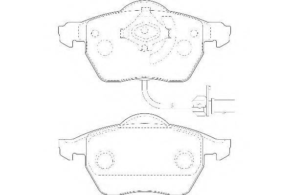 Комплект тормозных колодок, дисковый тормоз WAGNER WBP20676A