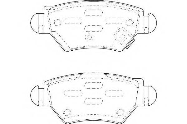 Комплект тормозных колодок, дисковый тормоз WAGNER WBP23052A
