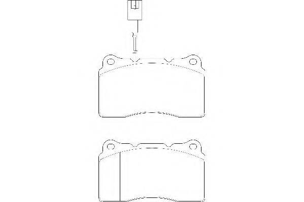 Комплект тормозных колодок, дисковый тормоз WAGNER WBP23092A