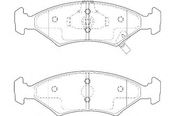 Комплект тормозных колодок, дисковый тормоз WAGNER WBP23384A