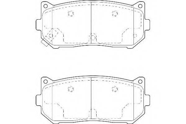 Комплект тормозных колодок, дисковый тормоз WAGNER WBP23455A