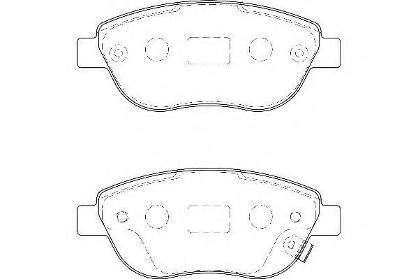 Комплект тормозных колодок, дисковый тормоз WAGNER WBP23981A