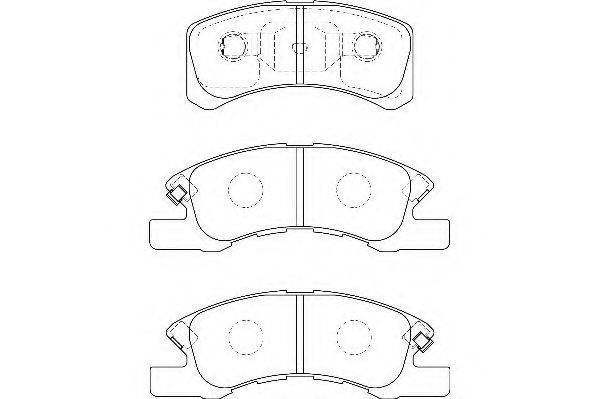 Комплект тормозных колодок, дисковый тормоз WAGNER WBP24229A