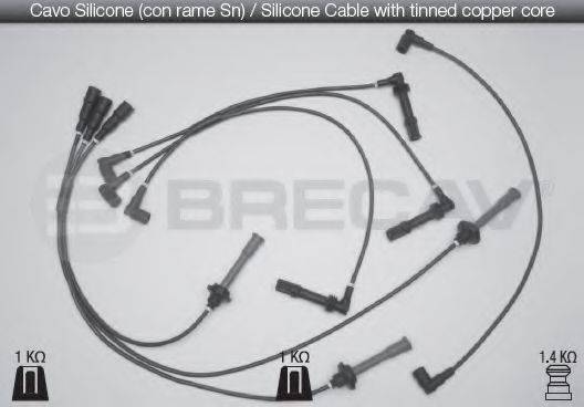 BRECAV 01539 Комплект проводов зажигания