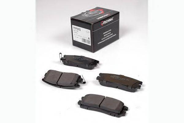 Комплект тормозных колодок, дисковый тормоз PROTECHNIC PRP0552