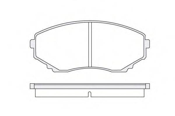 Комплект тормозных колодок, дисковый тормоз KSM-KOSHIMO 1850.0058115