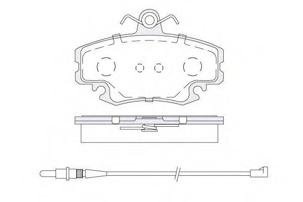 Комплект тормозных колодок, дисковый тормоз KSM-KOSHIMO 1850.0058159