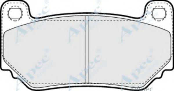 APEC BRAKING PAD1346 Комплект тормозных колодок, дисковый тормоз