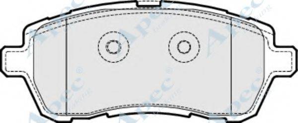 APEC BRAKING PAD1841 Комплект тормозных колодок, дисковый тормоз
