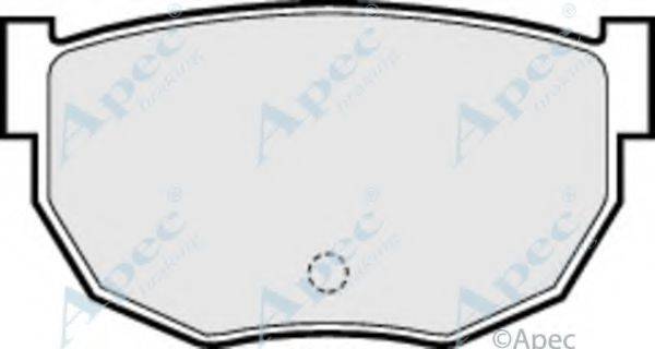 Комплект тормозных колодок, дисковый тормоз APEC BRAKING PAD414