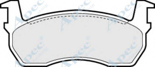 APEC BRAKING PAD425 Комплект тормозных колодок, дисковый тормоз