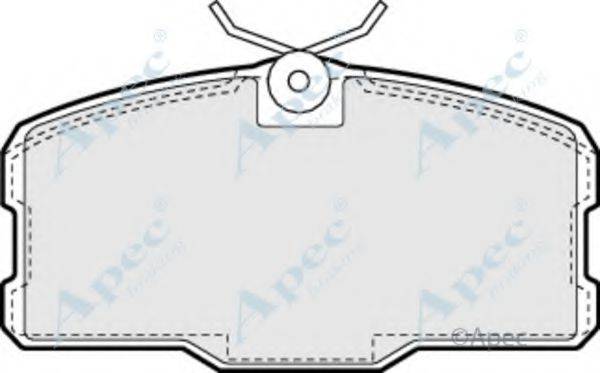 Комплект тормозных колодок, дисковый тормоз APEC BRAKING PAD494