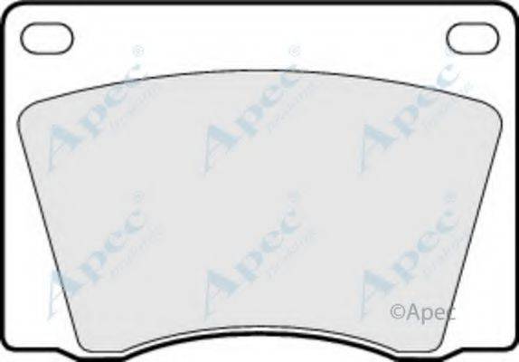 APEC BRAKING PAD522 Комплект тормозных колодок, дисковый тормоз