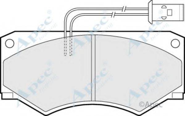 APEC BRAKING PAD523 Комплект тормозных колодок, дисковый тормоз