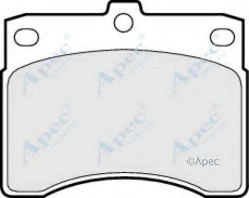 APEC BRAKING PAD586 Комплект тормозных колодок, дисковый тормоз
